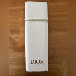 Dior white travel makeup brush set